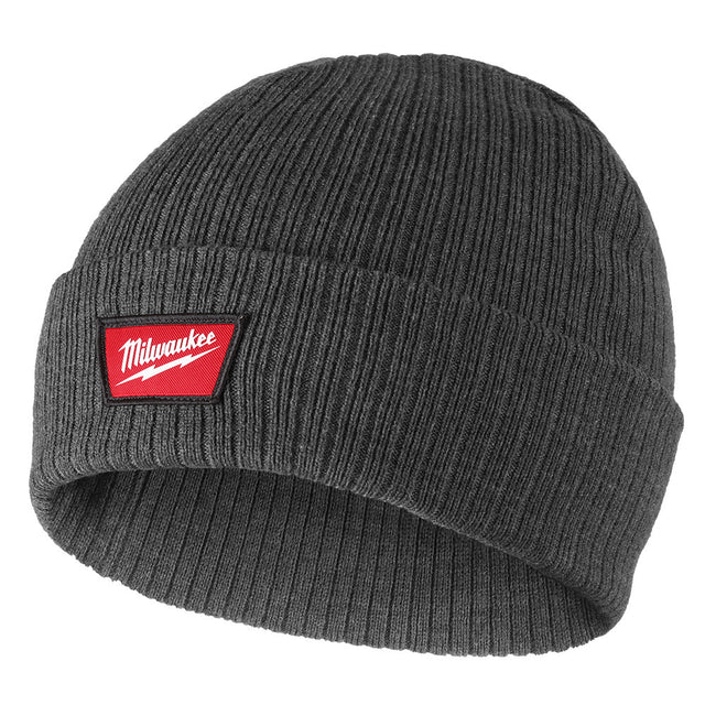 Milwaukee M750G Rib-Knit Cuffed Beanie - Gray