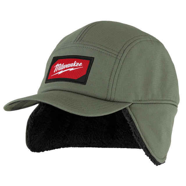 Milwaukee M754E-LXL Sherpa-Lined Windproof Water-Resistant Hat Green Large/X-Large