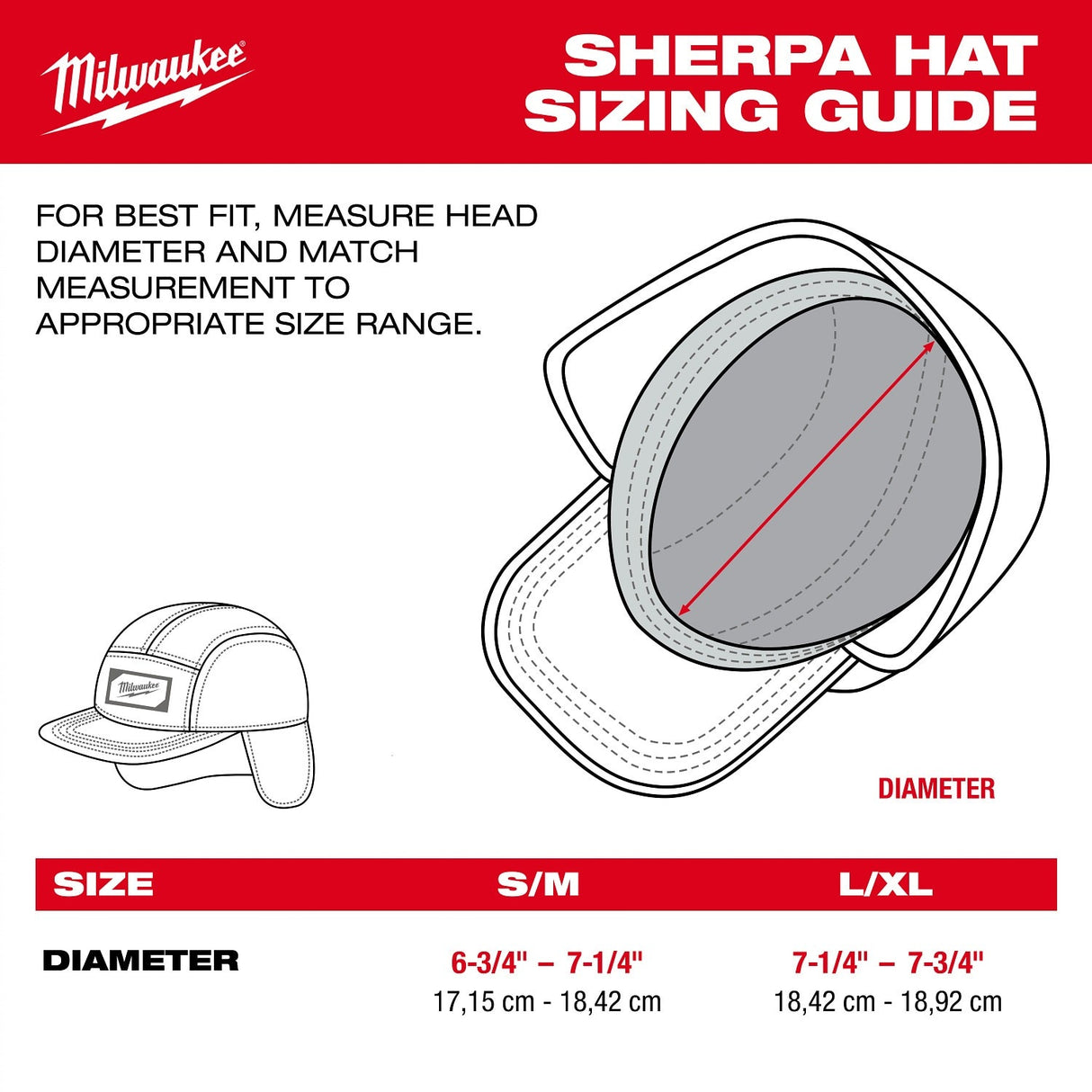 Milwaukee M754E-LXL Sherpa-Lined Windproof Water-Resistant Hat Green Large/X-Large - 6