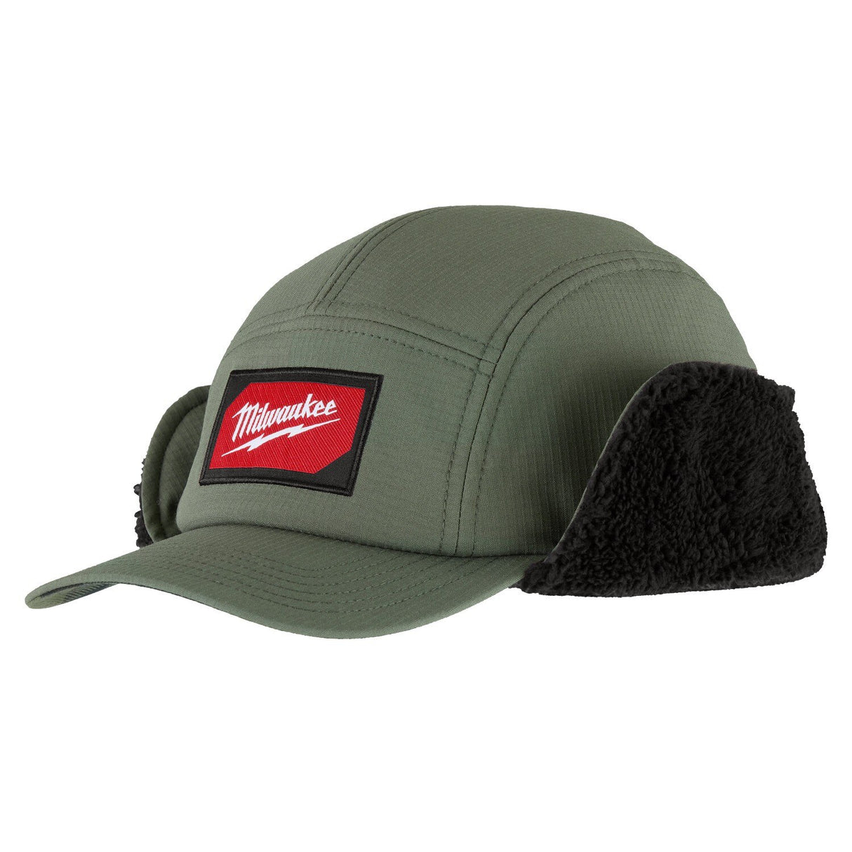 Milwaukee M754E-SM Sherpa-Lined Windproof Water-Resistant Hat Green Small Medium - 9
