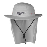 Milwaukee M770G-LXL WORKSKIN Sunshade Hat with UPF 50 Plus Sun Protection and Detachable Neck Shade Gray LXL