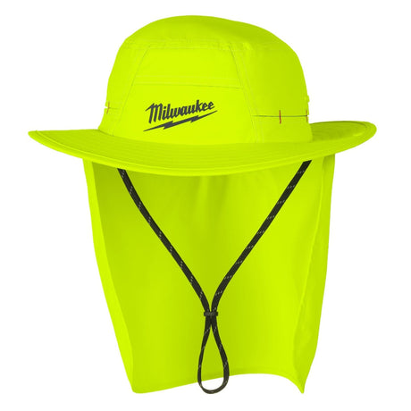 Milwaukee M770Y-LXL WORKSKIN Sunshade Hat with UPF 50 Plus and 3 in Full Brim Yellow LXL