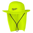 Milwaukee M770Y-SM WORKSKIN UPF 50 Plus Sunshade Hat with Detachable Neck Shade and 3 in. Brim Yellow SM