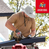 Milwaukee M770Y-SM WORKSKIN UPF 50 Plus Sunshade Hat with Detachable Neck Shade and 3 in. Brim Yellow SM - 3