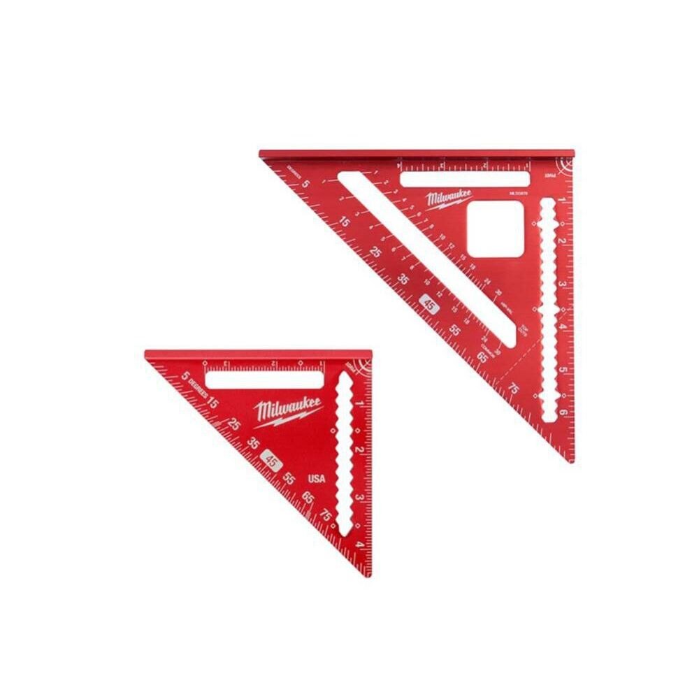 Milwaukee MLSQ070P 2-Piece 7" Rafter Square & 4-1/2" Trim Square - 2