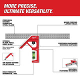 Milwaukee MLSQC112 300mm Magnetic Combination Square with Rare Earth Magnets and Sharpsite Vial - 2