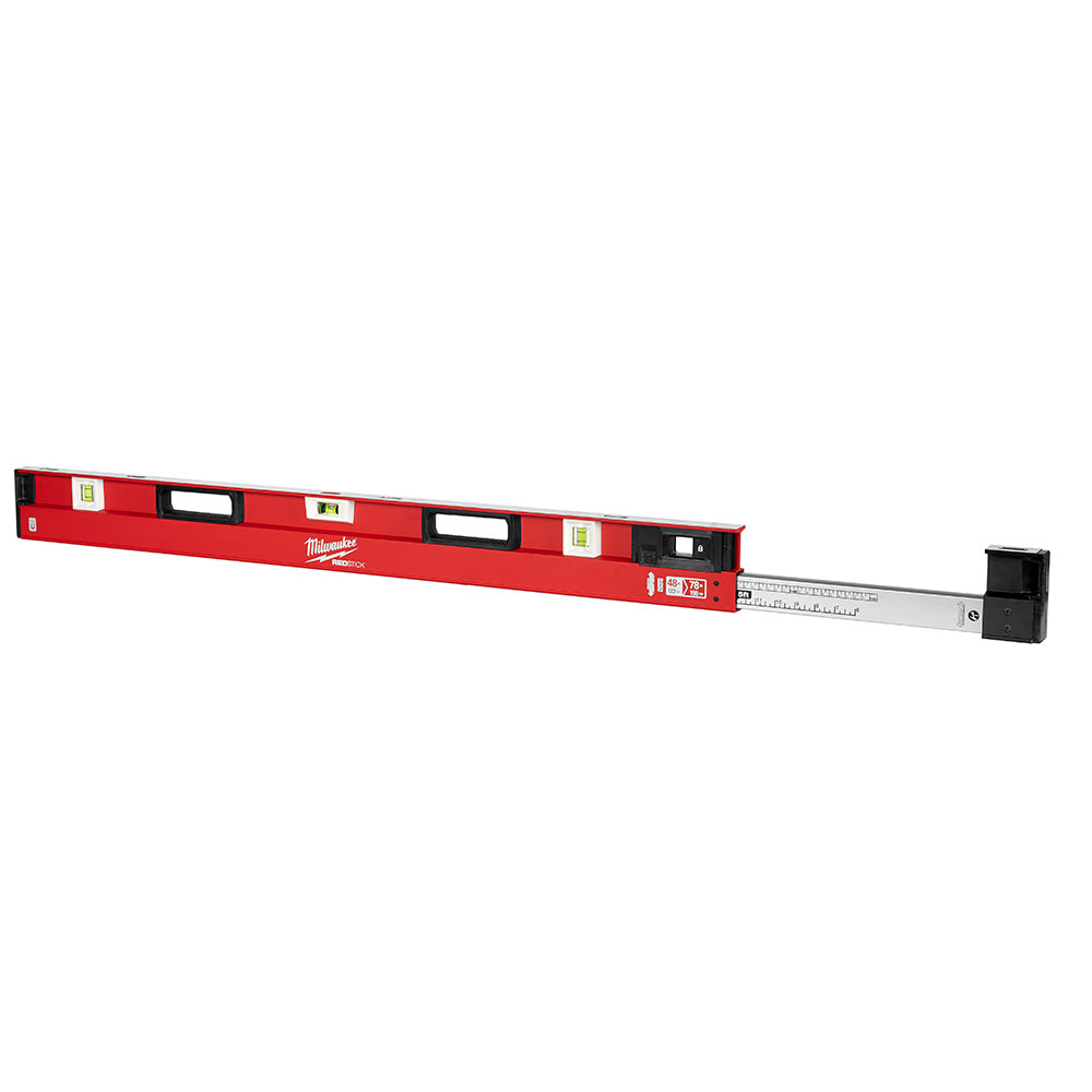 Milwaukee MLXPM78 48" - 78" REDSTICK Magnetic Expandable Level - 2