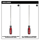 Milwaukee MT200-2L 2-Piece Cushion Grip Screwdriver Set Made in USA (2 Piece) - 2