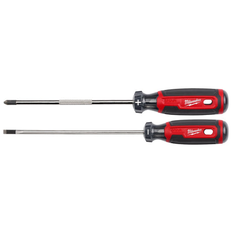 Milwaukee MT200-2M Cushion Grip Screwdriver Set Made in USA with Laser Etched Tips (2 Piece)