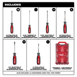 Milwaukee MT200-6P Cushion Grip Screwdriver Set with PACKOUT Low-Profile Compact Organizer (6 Piece) - 2