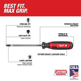 Milwaukee MT203H 3 Phillips 6" Cushion Grip Screwdriver Made in USA - 3