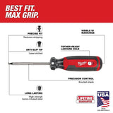 Milwaukee MT227 #1 Square 8 in. Cushion Grip Screwdriver Made in USA - 2