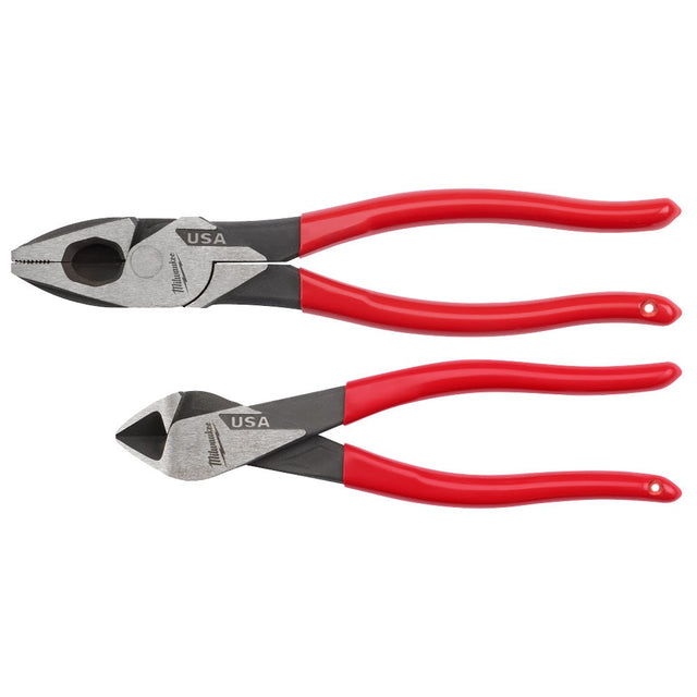 Milwaukee MT500-2 2PC Dipped Grip Cutting Pliers Set (USA)