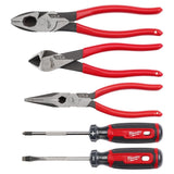 Milwaukee MT500-5 5PC Dipped Grip Cutting Pliers & Cushion Grip Screwdrivers Set (USA) - 12