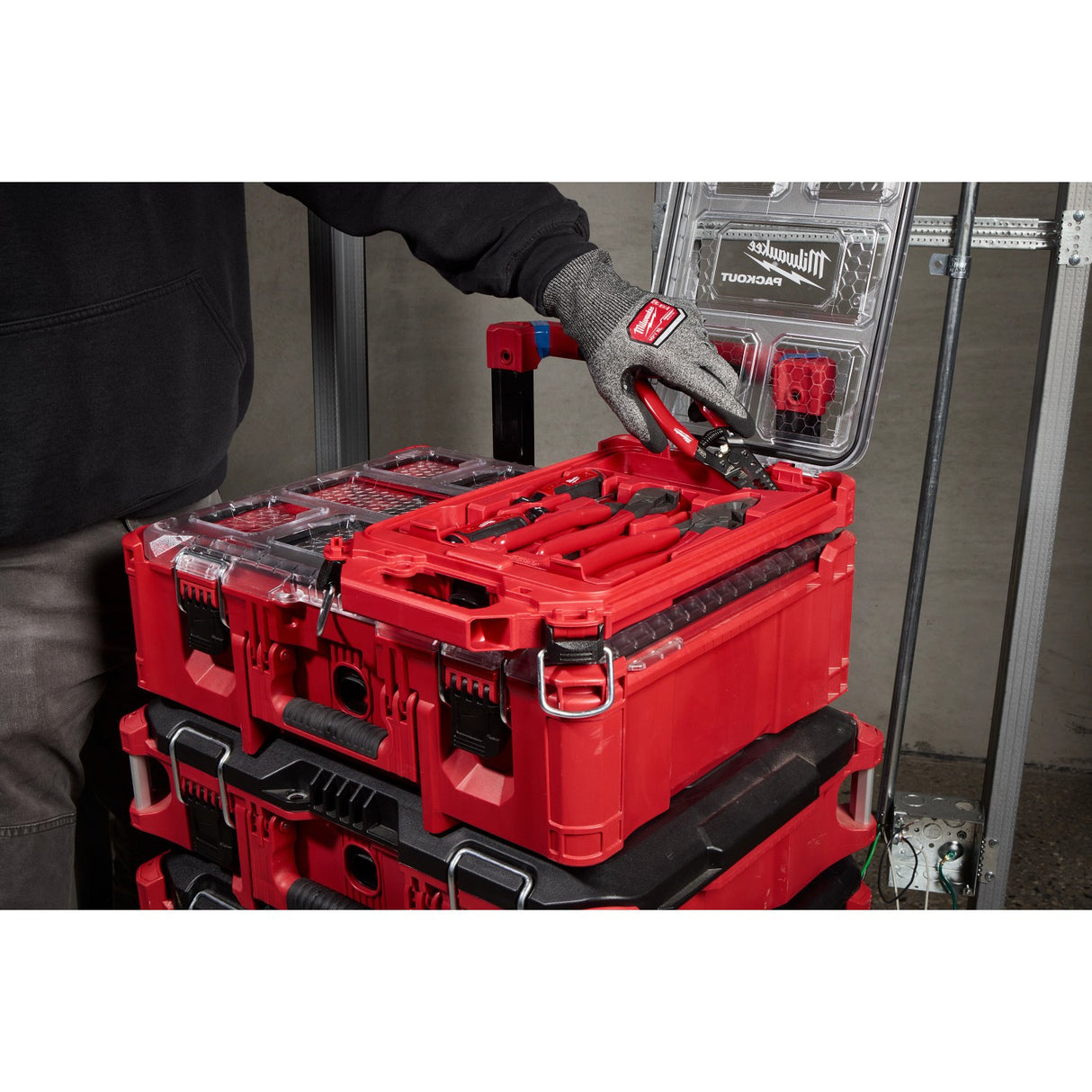 Milwaukee MT500-6P Dipped Grip Pliers Wire Stripper Set with PACKOUT Organizer (6 Piece) - 6