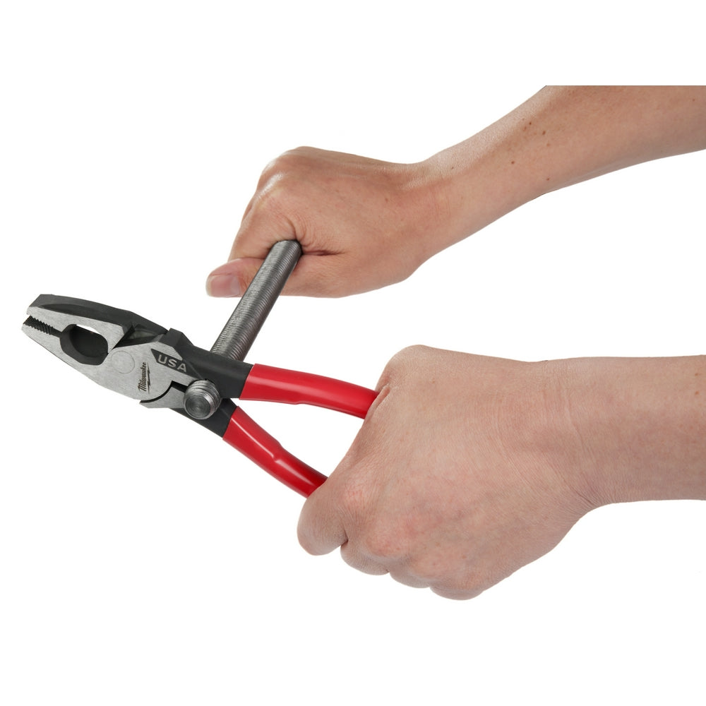 Milwaukee MT500T 9" Lineman's Dipped Grip Pliers w/ Thread Cleaner (USA) - 8