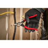 Milwaukee MT508A 8" Angled Head Diagonal Dipped Grip Cutting Pliers (USA) - 7