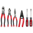 Milwaukee MT550-6 Comfort Grip Cutting Pliers Wire Stripper and Cushion Grip Screwdriver Set Made in USA (6 Piece)