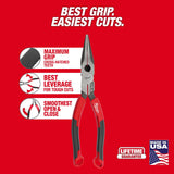 Milwaukee MT550-6 Comfort Grip Cutting Pliers Wire Stripper and Cushion Grip Screwdriver Set Made in USA (6 Piece) - 4