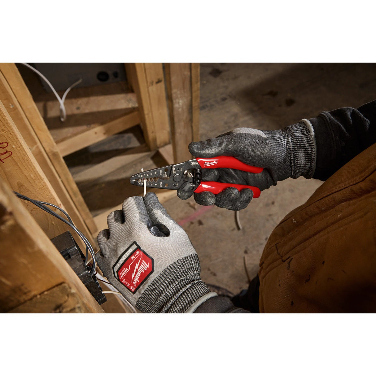 Milwaukee MT702 8-20 AWG Dipped Grip Wire Stripper and Cutter Made in USA - 7