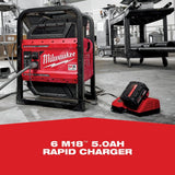 Milwaukee MXF002-2XC MX FUEL CARRY-ON Portable 3600W/1800W Push Start Battery Powered Power Supply Generator Kit w/ Two Batteries - 10