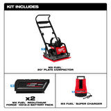 Milwaukee MXF220-2HD MX FUEL Lithium-Ion 20 in. Plate Compactor Kit with (2) FORGE HD12.0 Batteries and (1) MX FUEL Super Charger - 11