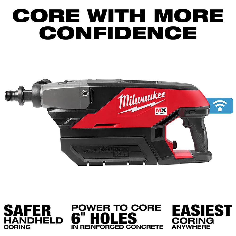 Milwaukee MXF301-2CP MX FUEL Handheld Concrete Core Drill Kit w/ Two Batteries and Charger - 6