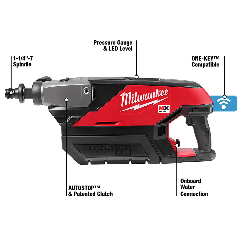 Milwaukee MXF301-2CP MX FUEL™ Handheld Core Drill Kit - 8