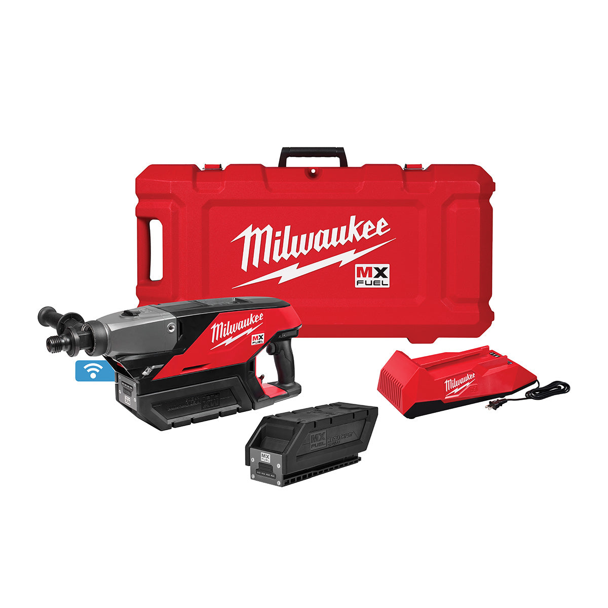 Milwaukee MXF301-2CP MX FUEL Handheld Concrete Core Drill Kit w/ Two Batteries and Charger - 5