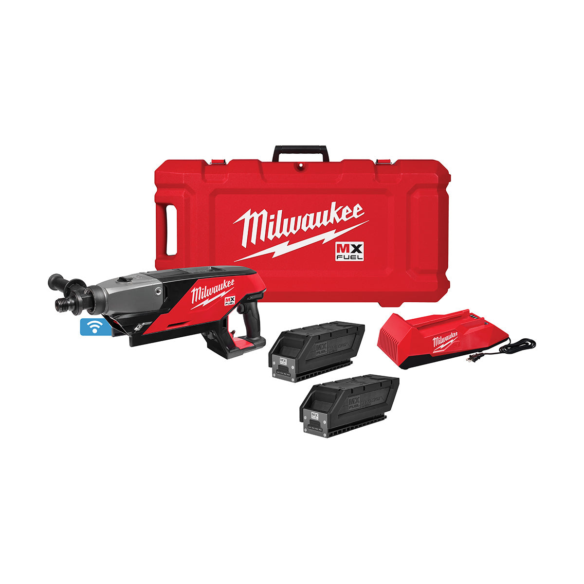 Milwaukee MXF301-2CP MX FUEL Handheld Concrete Core Drill Kit w/ Two Batteries and Charger - 7