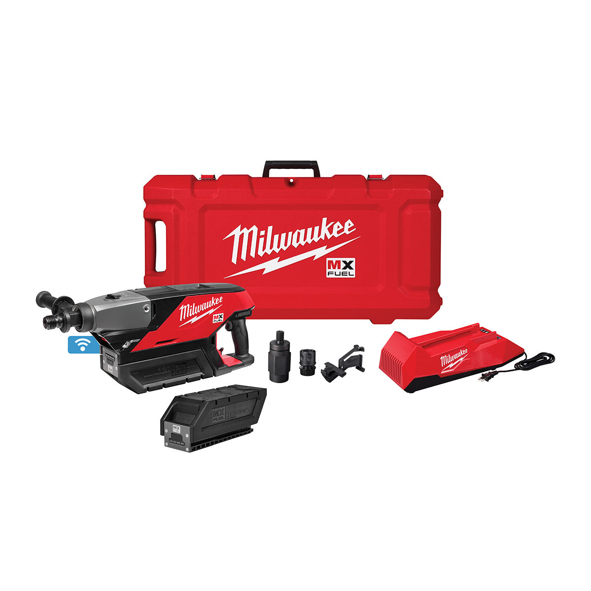 Milwaukee MXF301-2CP MX FUEL Handheld Concrete Core Drill Kit w/ Two Batteries and Charger - 13