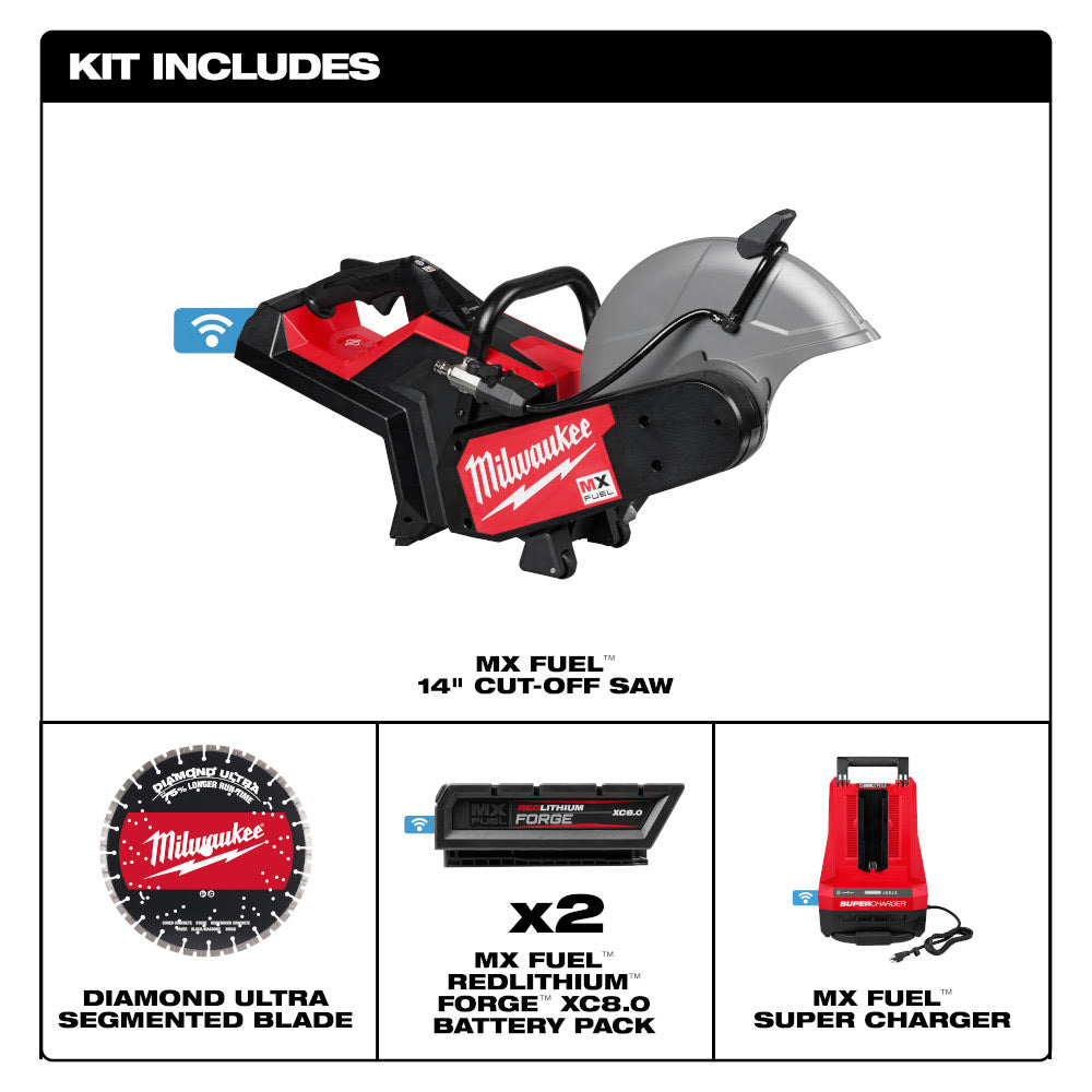 Milwaukee MXF315-2XC MX FUEL 14" Cut-Off Saw w/ RAPIDSTOP Brake Kit - 2