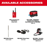 Milwaukee MXF365-1XC MX FUEL 27 lb SDS MAX Demolition Hammer Kit (8.0Ah Battery, Rapid Charger) - 12