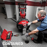 Milwaukee MXF501-1CP MX FUEL POWERTREDZ Sewer Drum Machine Drain Cleaner Kit w/ Battery and Charger - 13