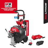 Milwaukee MXF501-1CP MX FUEL POWERTREDZ Sewer Drum Machine Drain Cleaner Kit w/ Battery and Charger - 16