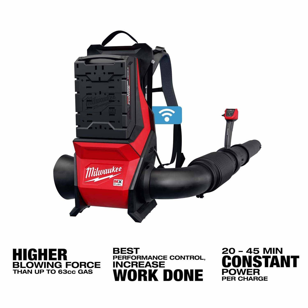 Milwaukee MXF600-2HD MX FUEL Backpack Blower Kit with 2 Batteries/Rapid Charger - 4