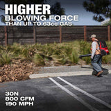 Milwaukee MXF600-2HD MX FUEL Backpack Blower Kit with 2 Batteries/Rapid Charger - 5