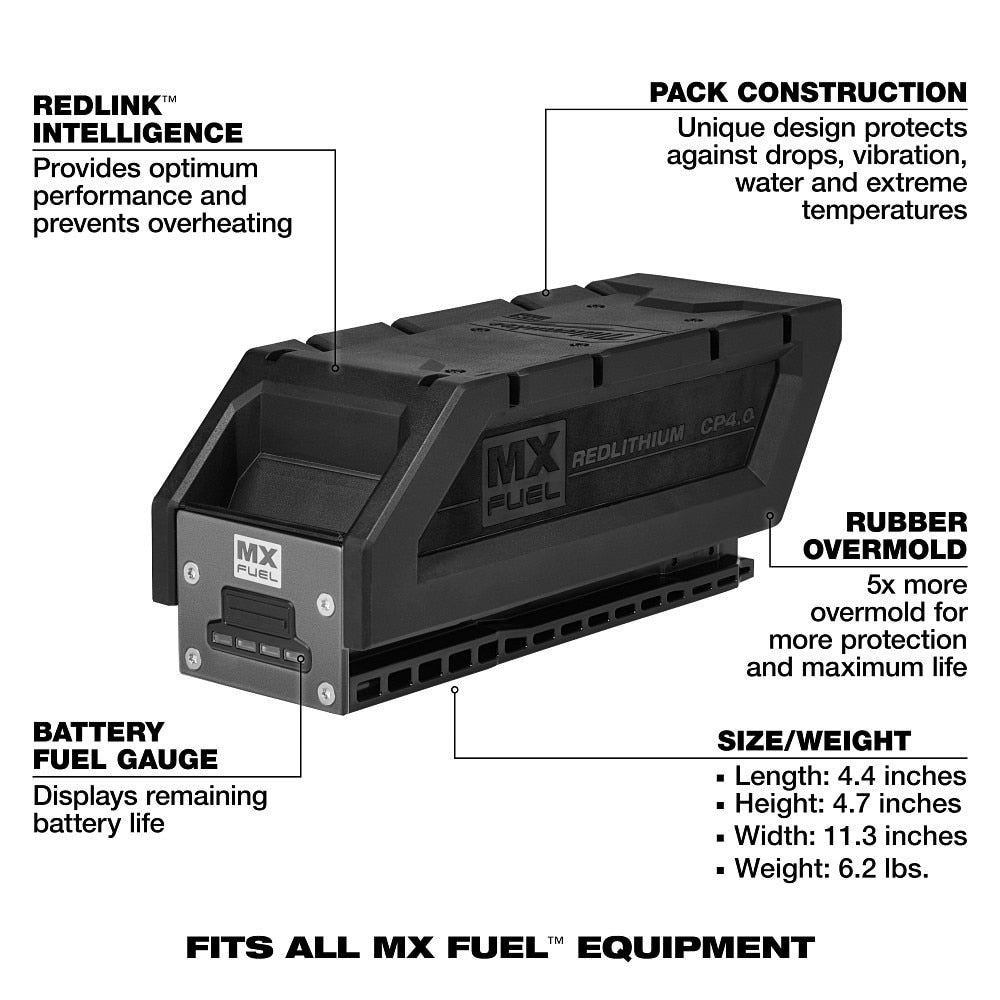 Milwaukee MXFCP204 72V 4Ah REDLITHIUM CP4.0 Battery Pack for MX FUEL Equipment - 2
