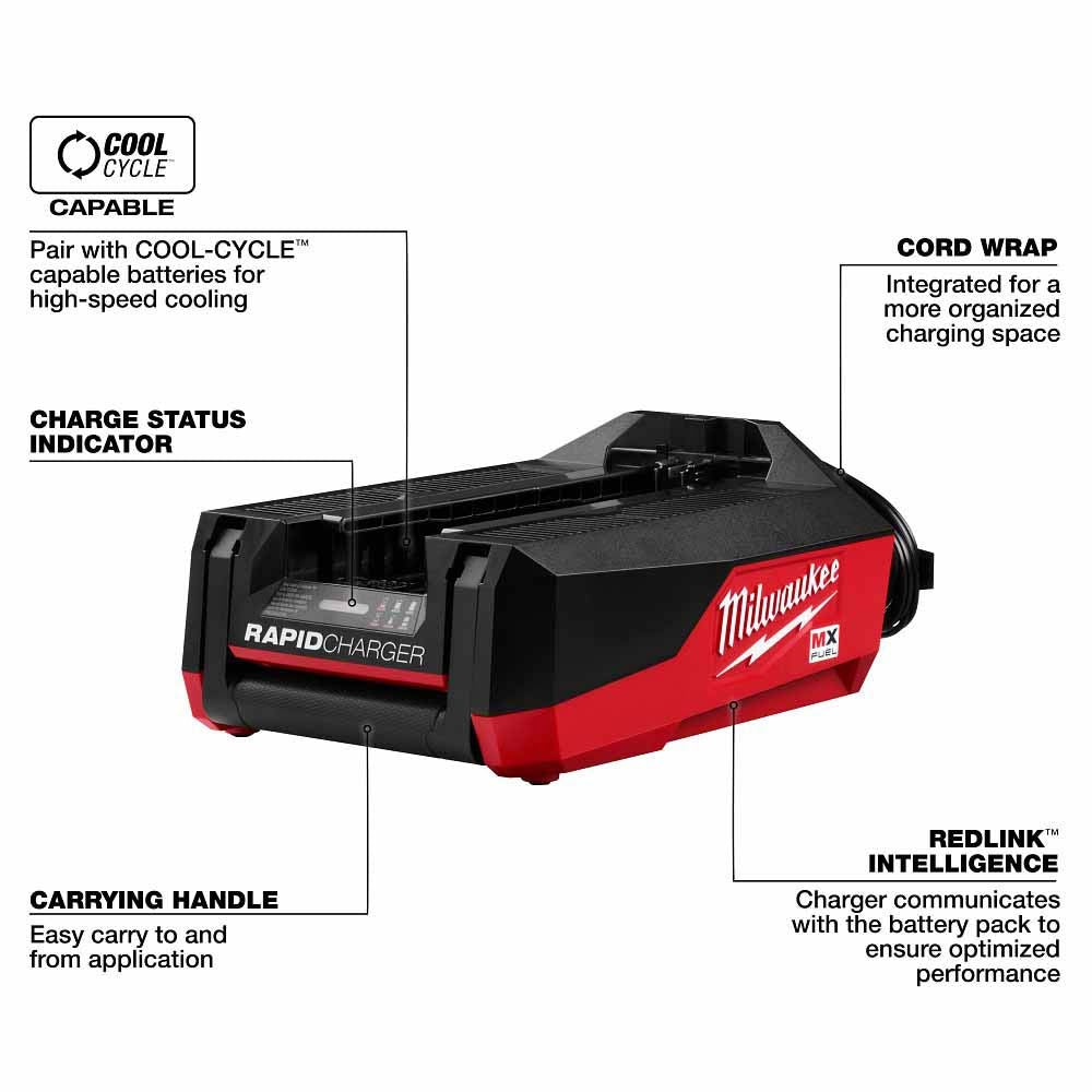 Milwaukee MXFRC MX FUEL Rapid Charger - 6