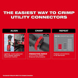 Burndy PAT644LI M18 FORCE LOGIC 11T Dieless Latched Linear Utility Crimper Bare Tool - 4