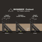 Stiletto STSQ7-L 7" Carpenter Square with Level - 3