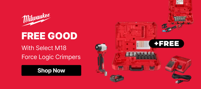 Milwaukee Free Good with Select M18 Force Logic Crimper Purchase
