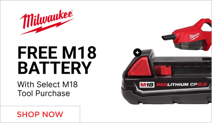 Milwaukee - Free M18 5.0Ah Battery with Select M18 Tool