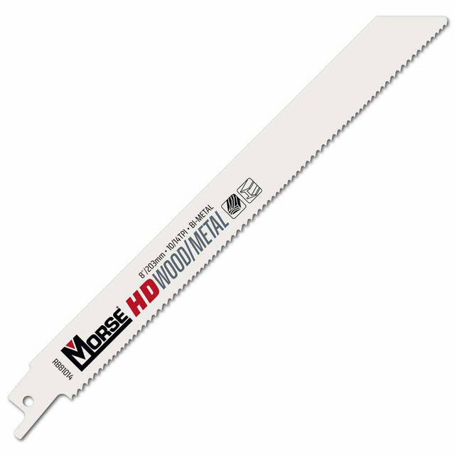 MK Morse RB81014T50 8" x 3/4" x 0.035" Bi-Metal Reciprocating Saw Blades