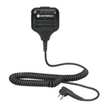 Motorola HKLN4606 Remote Speaker Microphone with PTT and Clip Coiled Cord for Business Radios - 2