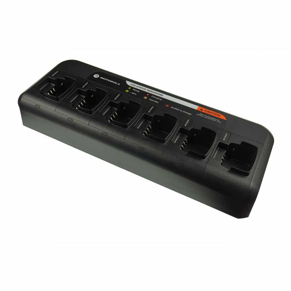 Motorola PMLN6597 CP100D Multi-Unit Charger for CP185/CP100d Two-Way Radios (6-Bay) - 3
