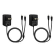 Motorola PMPN4204AR Dual Micro USB Y Cable Charger Adapter 1.5 x 1.75 x 1"