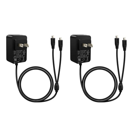 Motorola PMPN4204AR Dual Micro USB Y Cable Charger Adapter 1.5 x 1.75 x 1"