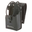 Motorola RLN6302 Holster for RD Series Radios, Hard Leather Carry Case with 3 inch Swivel Belt Clip