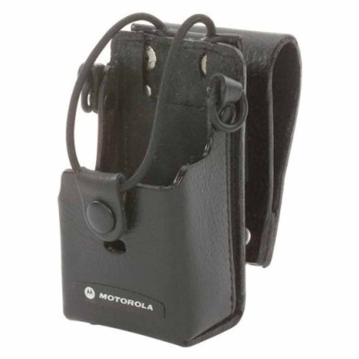 Motorola RLN6302 Holster for RD Series Radios, Hard Leather Carry Case with 3 inch Swivel Belt Clip